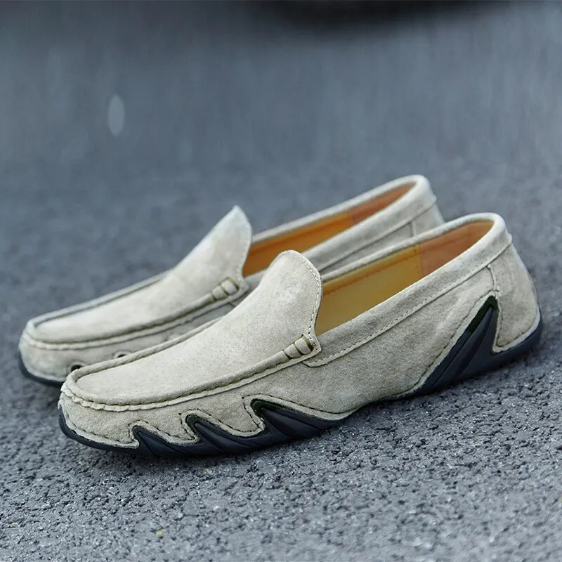 New Brand High Quality Men Loafers Leather Breathable Men's Casual Shoes  Men Driving Oxfords Shoe Flats Moccasins Shoes 38-47 