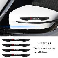 4Pcs Car Side Door rearview mirror Anti-collision Scratch Strip Edge Guards Trim For Seat Leon 5f Ibiza 6l 6j Leon Cushion Arona