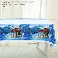 【CW】✶  Cartoon Theme 108x180CM Birthday Decoration Kid Supplies Disposable Tableware Tablecloth Baby Shower