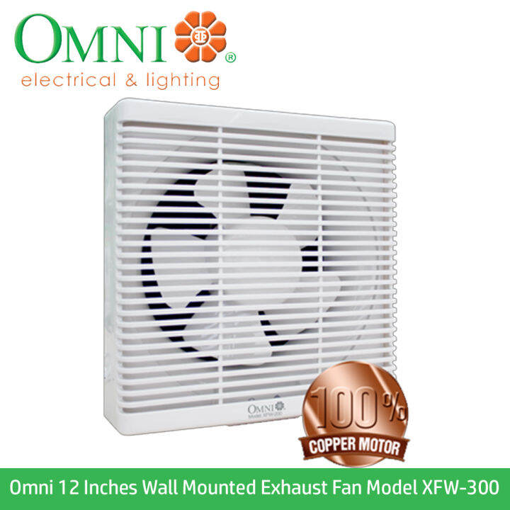 Omni 12 Inches Weather Resistant Wall Mounted Exhaust Fan Model XFW300