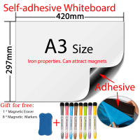 A3 Size Self-adhesive Whiteboard Soft Dry Erase White Board Month Planner Iron Properties Can Absorb Magnetic Products