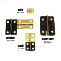 ☂☫✐ 12pcs Mini Heavy Duty Golden Antique Brass Bronze Jewelry Chest Gift Wooden Music Box Wine Case Dollhouse Cabinet Door Hinge DIY