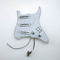 WK-London Tri-Sonics  May St Loaded Pickguard Chrome White Pearl / Light yellow pearl