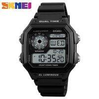 ☇■ SKMEI Mens Sport LED Back EL Light Display Watch Luxury Digital Wristwatches Waterproof