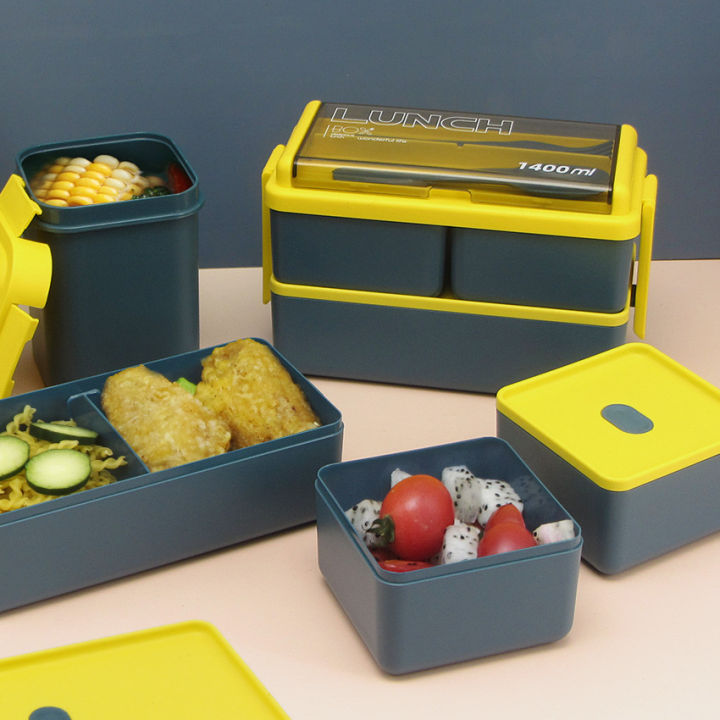กล่องข้าวสไตล์เกาหลี-2-ชั้น-กล่องข้าว-กล่องใส่อาหาร-กล่องข้า-อเนกประสงค์-กล่องอาหาร-กล่องเบนโตะ-พร้อมช้อนและตะเกียบ-ฝาล็อคสนิท-ชุดกล่องข้าว-กล่องใส่ข้าว-กล่องข้าวเด็ก-กล่องข้าวกลางวัน-กล่องข้าวห่อ-ที่