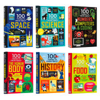 ชุดหนังสือ 6 เล่ม Usborne 100 Things To Know About Discovery Series Space Science History อาหาร Hardbound ปกอ่านหนังสือสำหรับเด็กเด็ก Boy Girl Story Book