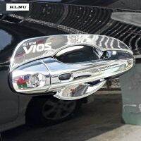 KLNU สำหรับ TOYOTA VIOS 2019-2022 Chrome Silver Car Door Handle Bowl Cover,VIOS Fourth Generation Door Handle Beauty Trim