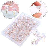 Transparent Ball Office Binding Supplies Thumbtack Drawing Ball Pushpins Photo Wall Studs Fixing Pin Photo Wall Nail Clips Pins Tacks