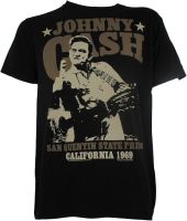 Johnny Cash - Mens Outlaw Finger T-Shirt
