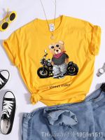 hot【DT】☼  Motorcycle Enthusiast Street Print Tee Top Creativity Round Neck Hipster Shirt Loose Soft