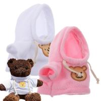 Stuffed Animal Clothes 2PCS Small Soft Hoodie for Plush Bear Pink Portable Doll Clothes for Kids Gift Stuffed Animal Washable Hoodie for 6-8 Inch Plush Bears classical