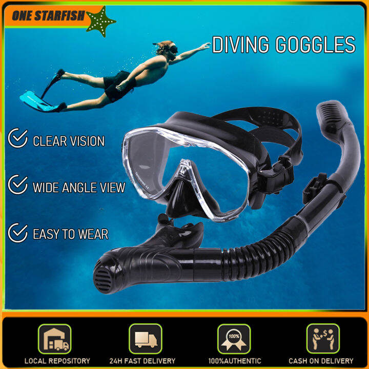 Professional diving equipment original goggles swimming mask snorkeling