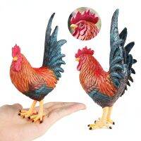 OozDec Fine Big Rooster Hen Poultry Animal Model Toy for Cognitive Learning and Decoration