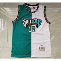 New Men’S Memphis Grizzlies #12 Ja Morant Spliced Version Embroidery Basketball Jerseys Jersey Green-White