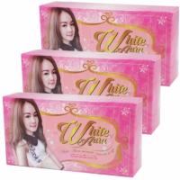 ( 3 ก้อน ) สบู่ไวท์ออร่า แท้ White aura miracle carrot soap ปริมาณ 160 g ก้อนใหญ่