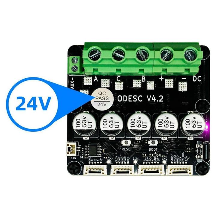 silicone-wire-parts-odesc-v4-2-8-24v-single-drive-high-current-high-precision-brushless-servo-motor-controller-based-on-odrive3-6-upgrade