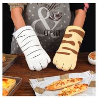 Cute Cat Paws Oven Heat Insulation Gloves Microwave Anti-scald Heat Resistant Insulation Kitchen Cotton Gloves Baking Supplies