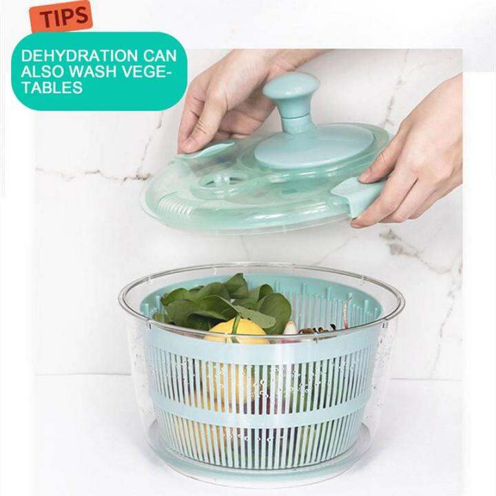 Salad Spinner And Chopper Vegetable Washer Dryer Drainer Strainer With