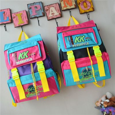 Koreafashionshop(KR421) -E1กระเป๋าเป้ KK backpack ใบใหญ่สุดคุ้มบรรจุได้เยอะไม่ผิดหวังแน่นอน