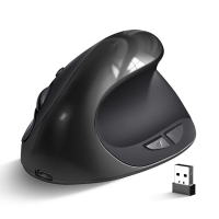 2.4G vertical wireless mouse grip comfort AA battery ergonomic prevention mouse hand ABS 2400dpi adjustable for desktop laptop Basic Mice
