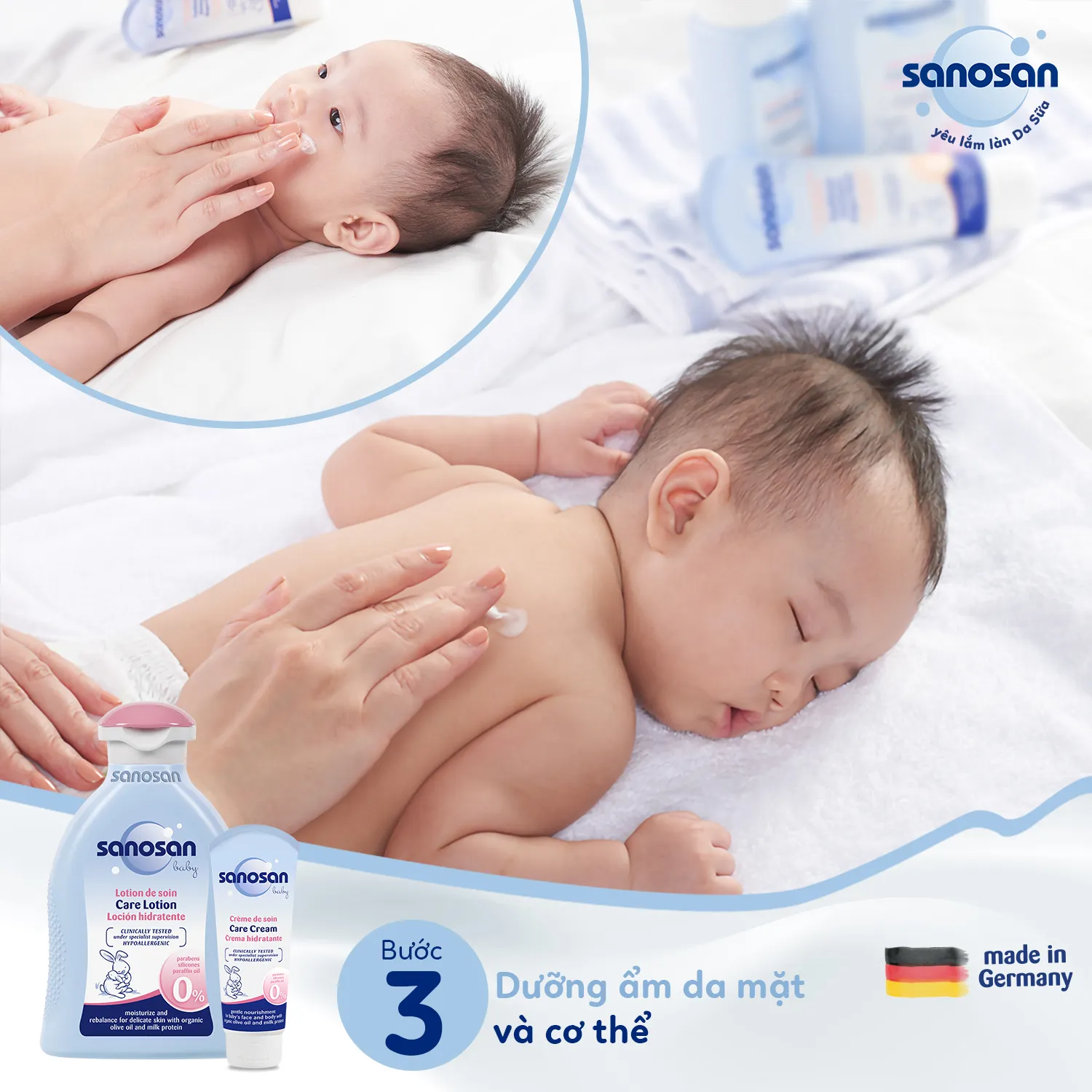 Kết quả hình ảnh cho Sữa dưỡng thể chiết xuất Olive Hữu cơ Sanosan 200ml