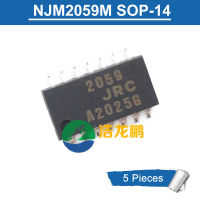 5ชิ้น NJM2059M SOP14 NJM JRC 2059 SOP-14 SMD ชิปเครื่องขยายสี่พลัง IC ใหม่ดั้งเดิม