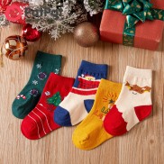 PatPat 5-pairs Baby Toddler Christmas Breathable Cozy Socks