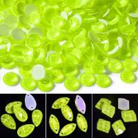 【CW】 Glitter Citrine Nails Crystals Non Hot Rhinestones Sewing Accessories Strass gems for Charms