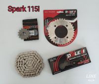 Dale ชุดโซ่สเตอร์เลส spark115i / Finn 14-34-106L (420) ได้ 3 ชิ้น สเตอร์หน้า+สเตอร์หลังเลส+โซ่เลส