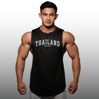 THAILAND เสื้อแขนกุดเว้าแขนกว้าง Drop Arm Sleeveless Muscle Shirt