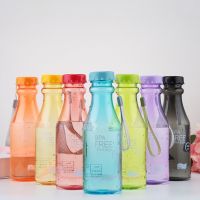 [A SELL Hot Sale] 550Ml ขวดน้ำแตก Office BottleWater ถ้วยสำหรับดื่มขวดใส Glasse 6สี