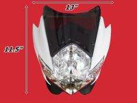 HONDA YAMAHA KAWASAKI STREETFIGHTER HEADLIGHT SUZUKI "WHITE" &amp; "BLACK" #ไฟหน้า #ไฟหน้ามอเตอร์ไซค์ สีดำ-ขาว