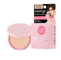 Cathy Doll - แป้งพัฟ สกินฟิต นู้ดแมทท์ SPF30PA+++ #02 ไลท์เบจ 4.5g แป้งตลับ