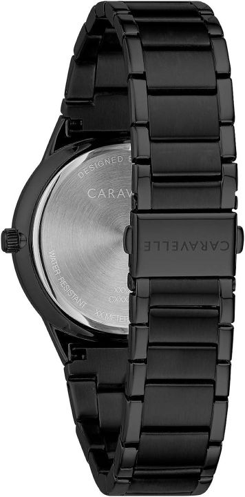 caravelle-modern-quartz-mens-watch-stainless-steel-diamond-black-black-dial