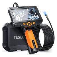 Three Lens Inspection Camera with Light Waterproof Flexible Probe 1080P for Pipe, Car 16.4Ft