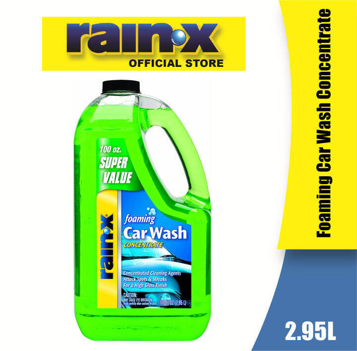 RainX High Foaming Car Wash Shampoo Concentrate 2.95L Rain X Lazada