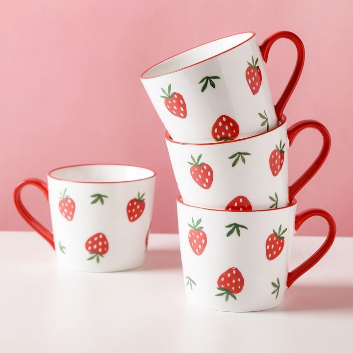 porcelain-cartoon-strawberry-ins-simple-ceramic-mug-creative-breakfast-home-student-gift-coffee-cup