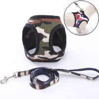 3 Style Pet Dog Harness for Small Dogs Chihuahua Pomeranian Leashes Camouflage Puppy Cat Harnesses Vest Leash Set Walking Leads Leashes