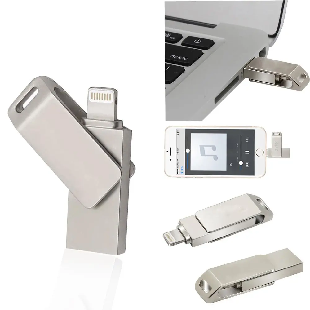 Otg Usb แฟลชไดรฟ์ 512gb 1tb Pendrive สำหรับ Iphone 11 X 8 7 6 Lightning 2 In 1 ปากกาไดรฟ์สำหรับ