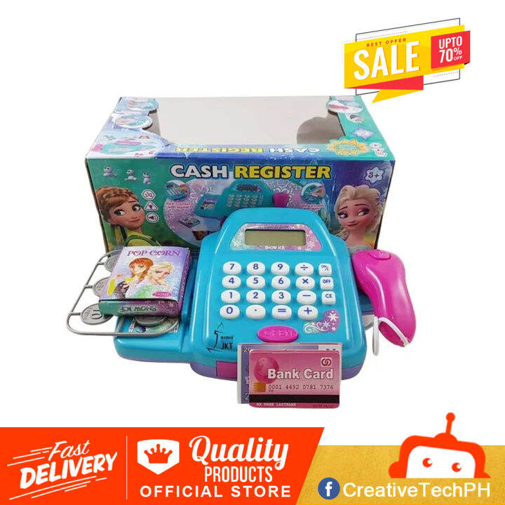 Cash Register 66050BX with Sound and Light Children's cash register set