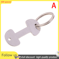 ? AM 1pcs multifunctional Metal Key Ring Coin Holder พวงกุญแจช้อปปิ้งรถเข็น Token