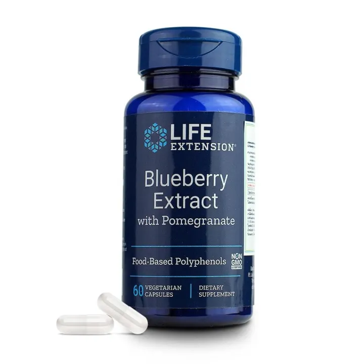 Life Extension Blueberry Extract with Pomegranate / 60 Capsules