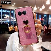 เคส Realme เคสโทรศัพท์5G แหวนอัญมณีหัวใจซิลิโคนนิ่มกันกระแทก Realme ฝาหลัง11 11X