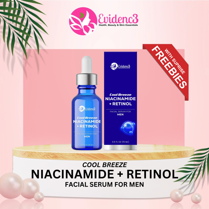 Evidenc3 Cool breeze Niacinamide + Retinol Facial Serum for Men