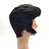 Elvis Presley Hairstyle Short Wigs for Men Cosplay Natural Synthetic Hair wig