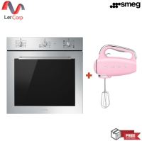 (Smeg) เตาอบ Smeg รุ่น SF64M3TVX + เครื่องผสมอาหารมือถือ สีชมพู รุ่น HMF01PKEU