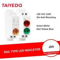 【YF】 1PC Led Rail Type Signal Light Circuit Breaker Distribution Box Cabinet Power Indicator 24V 220V 230V JD9