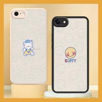 cute simple Phone Case For iphone 7/8/iphone SE 2020/SE2 funny couple texture Back Cover soft shell Silica gel creative