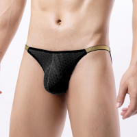 Mens Breifs Low Waist Sexy Shorts Breathable Sexy Golden Edge Trendy Mens Underwear B881