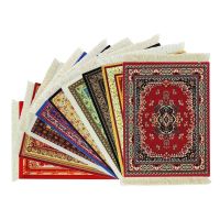 ♕ Persian Mini Woven Rug Mat Mousepad with Fring Home Office Table Decor Physical Map New Retro Style Carpet Pattern Mouse Pad